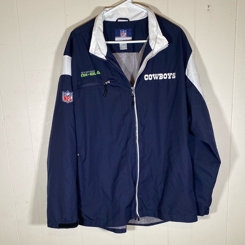 NFL Authentic sideline system control Cowboys Men's Jacket size large Reebok